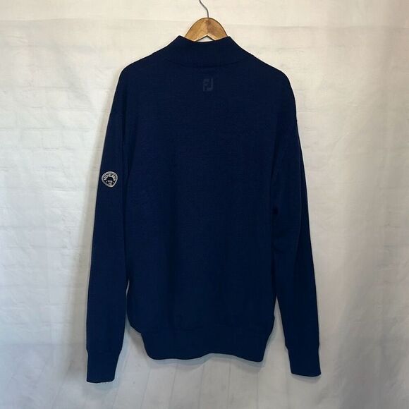 FootJoy Mens Navy Blue Quarter Zip Lined Performance Sweater size XL - Picture 5 of 9